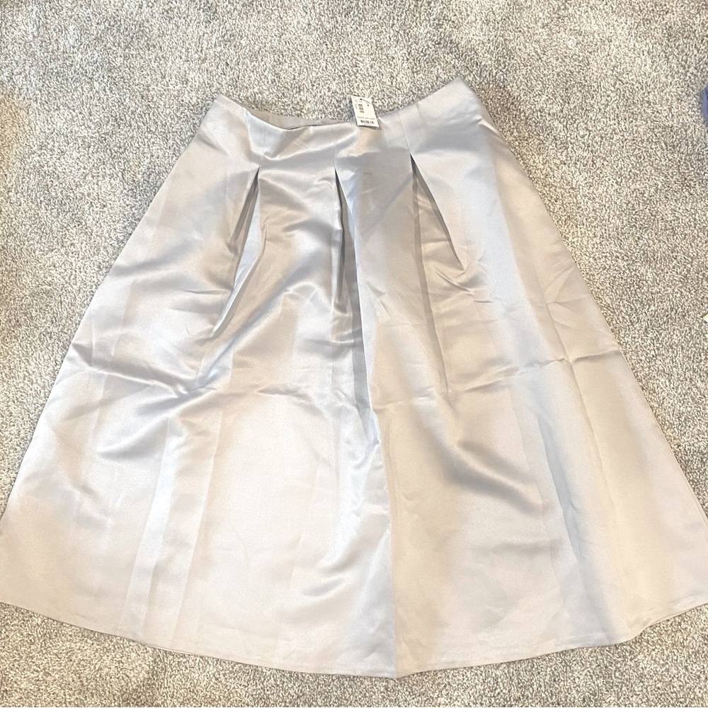 The Limited Silver/Pearl midi skirt, size 4, NWT